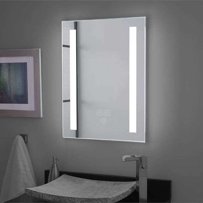 LED Bathroom Mirror with Demister Pad and Touch Switch