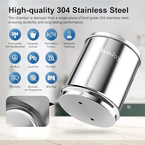 8-Stage Gravity Water Filtration System 3.0 Gallon-304 Stainless Steel Countertop System with 4 Filters and StandReduce 99.9% Chlorine, NSF/ANS 42 Certifcation