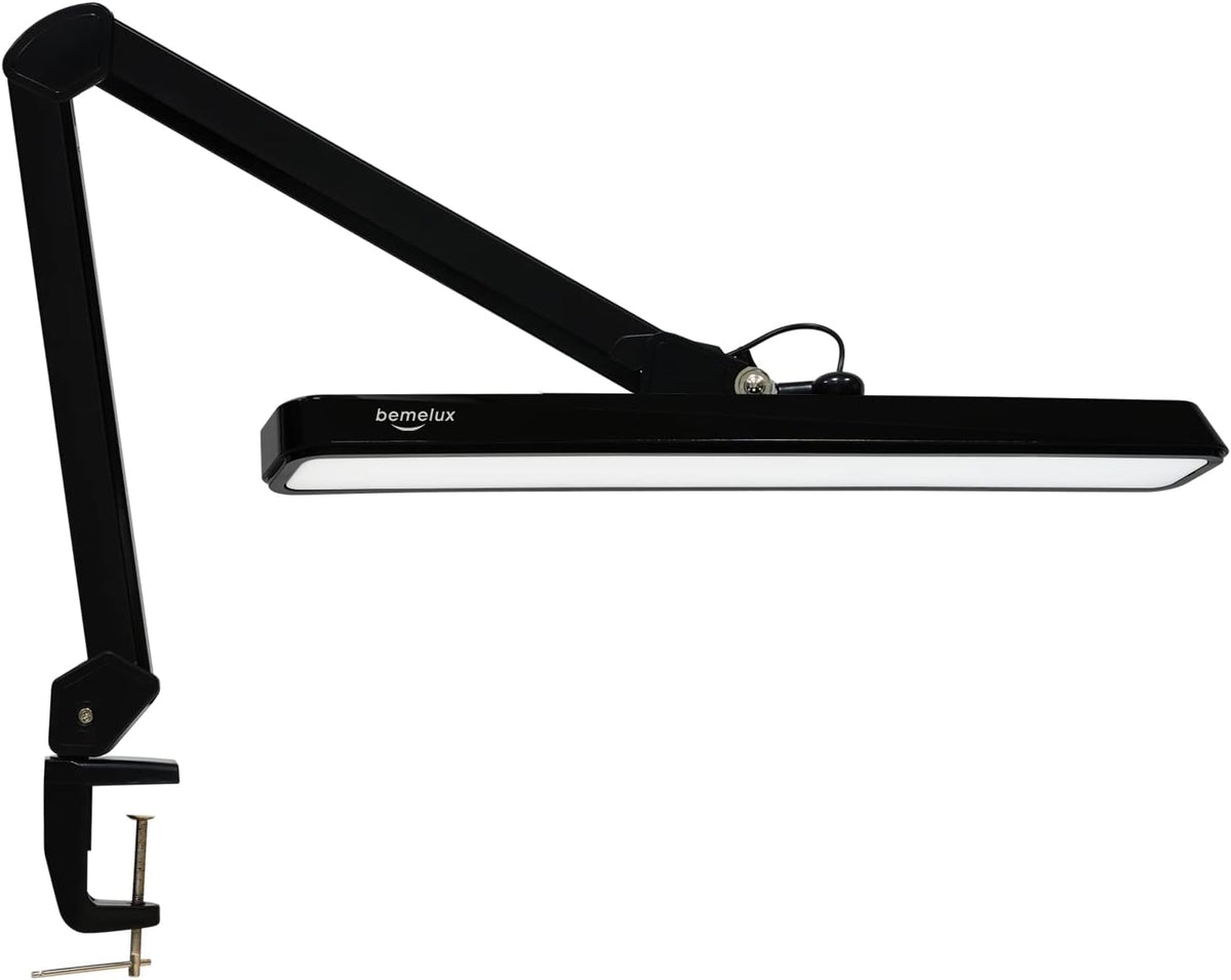 LED Architect Desk Lamp with Clamp, 30W 2500LM, Black 30CCT