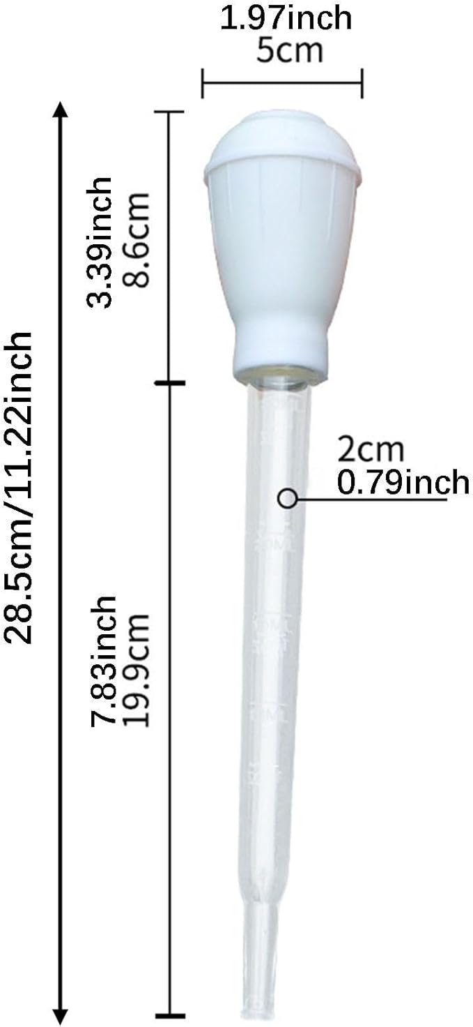 Manual Water Changer Fish Tank Cleaner Coral Feeder Universal Lightweight Maintenance Aquarium Cleaning Tool Waste Remover, White