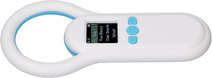 Zunate Animal Microchip Scanner with 1.44 Inch TFT Screen, USB 2.0 and Bluetooth 5.0 Connectivity, Reads ISO 11784/85 FDXB Pet ID Chips, 800mAh Battery
