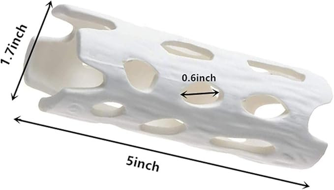 XMHF Aquarium Decor Shrimp Shelter Tube Breeding Hiding Cave Holes Ornaments Fish Tank Decorations White