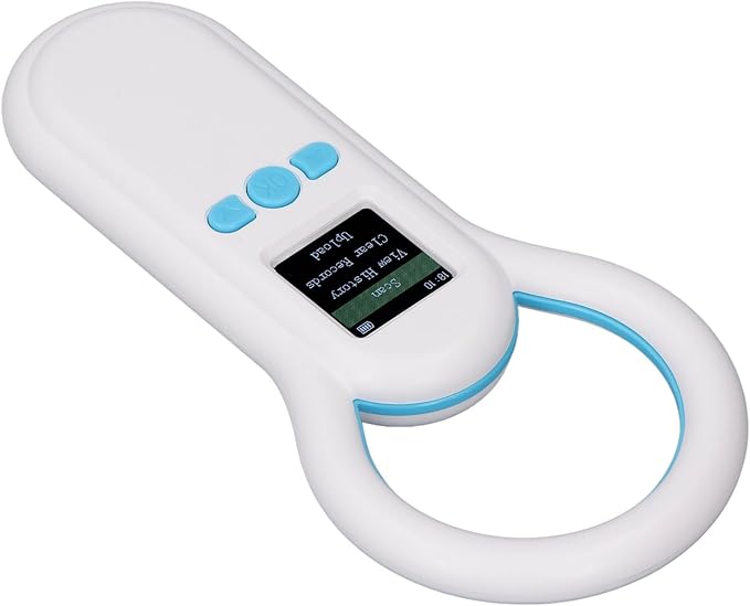 Zunate Animal Microchip Scanner 134.2Khz, 1.44 Inch TFT Screen Pet Chip ID Reader with Bluetooth 5.0 and USB Data Upload for ISO 11784 11785 FDXB Tag Management