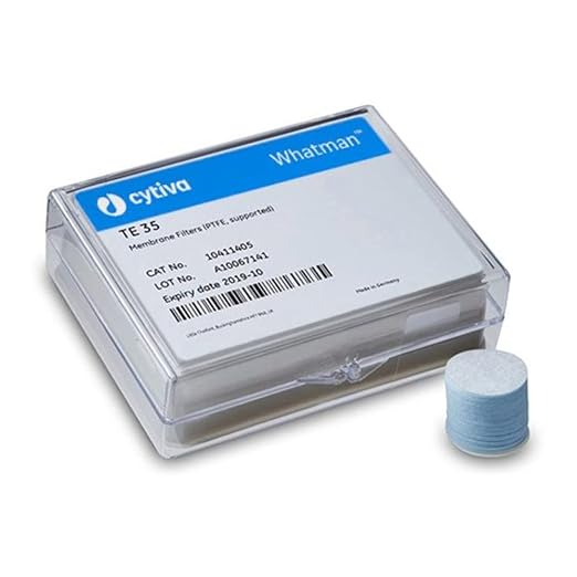 Whatman 10411108 White PTFE Membrane Filter Circle, 37mm Diameter, 5.0 Micron