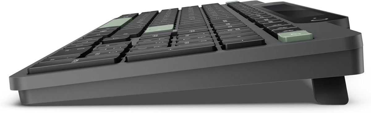 Lenovo 800 Self-Charging Bluetooth Keyboard, Uses Ambient Light, Bluetooth 5.1, Supports 3 Devices, Battery Free, Wireless, Grey