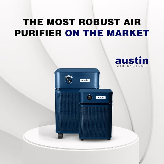 Austin Air HealthMate Plus Standard Air Purifier Midnight Blue
