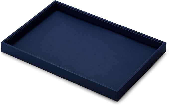 Oirlv Elegant Blue Jewelry Display Tray Stackable Jewelry Trays Jewelry Drawer