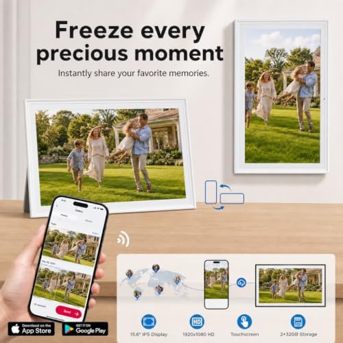 15.6" Digital Calendar, No Subscription, Smart Family Planner