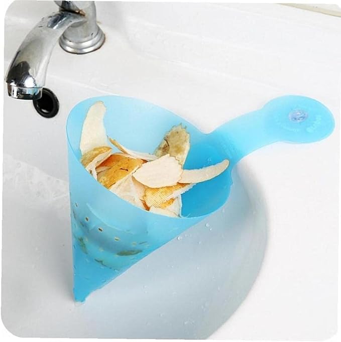 1pc Sink Food Waste Drain Filter Foldable Sink Self-Standing Anti-Blocking