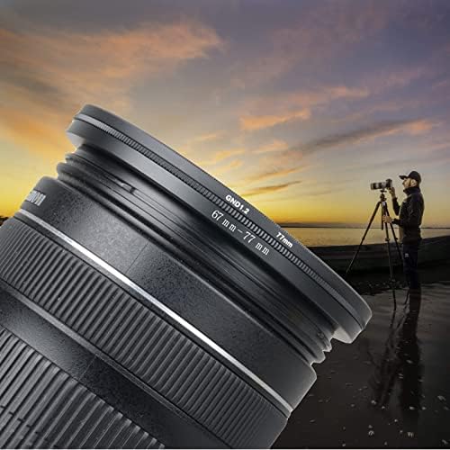 58mm to 55mm Step-Down Ring Filter Adapter,for All Brands UV ND CPL, Metal Ring Step-Down Rings Adapter Filter (58mm-55mm)