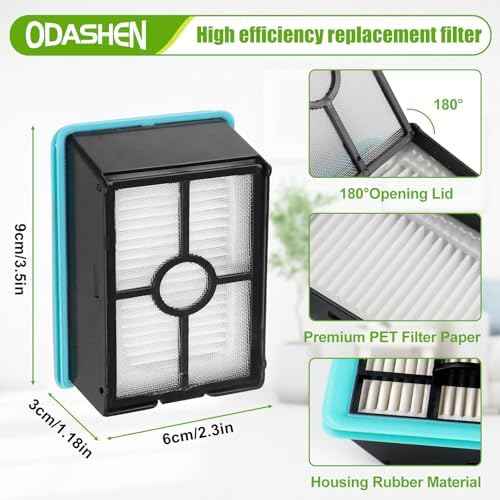 Brush Roll and Filter Replacement Parts for Bissell Crosswave HF2/3845N/3831 Floor Scrubber, 1 Roller Brush 1 Filter 1 Cleaning Brush (Set 2)