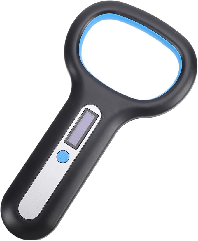 GLOGLOW Pet Microchip Scanner, Rechargeable Reader for Dogs and Cats with OLED Display and Connectivity for Vet Professionals Landscape Aquaculture (Black)