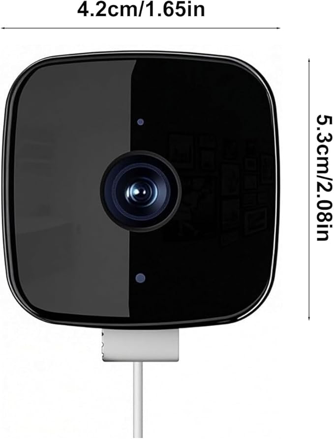 Smart 2K Window Security with Peel-and-Stick Installation, Bluetooth, AI Color Night Vision, 24/7 Continuous Recording for Home Security&Pet Monitoring&Driveway Surveillance (USB 32GB)