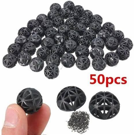 Wave Point Aquarium Filter Media Kits, 1 lb Activated Carbon + 50pc Bio Balls