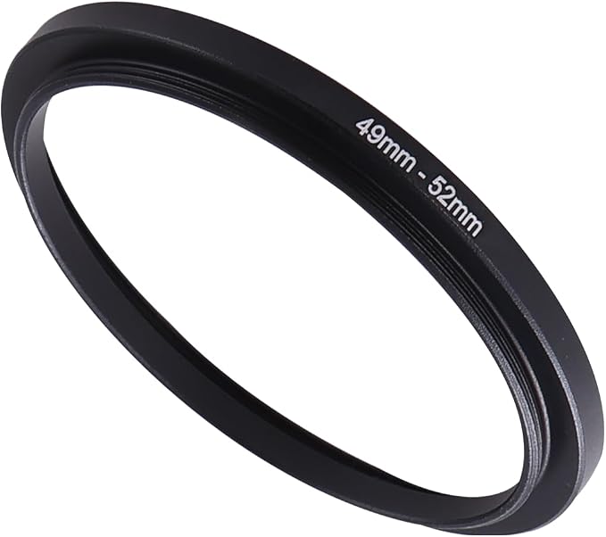 49-52mm Step-Up Ring Adapter, 49mm to 52mm Step Up Filter Ring