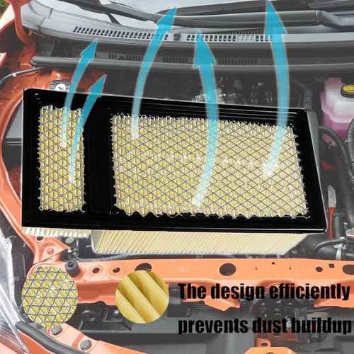 FA-1902 Engine Air Filter Fit for 6.7L Diesel 2011-2016 F-250 F-350 F-450 F-550 F-650 F-750 Replace OEM Part # BC3Z-9601-A