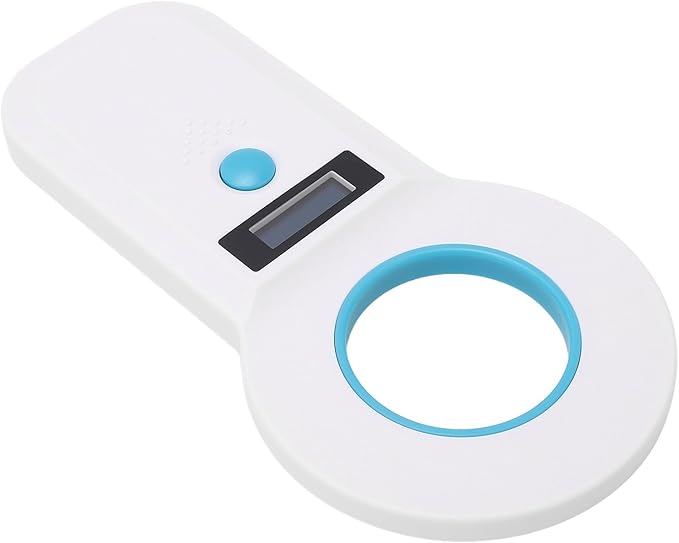 FTVOGUE Pet ID Microchip Scanner 134.2KHz ABS Handheld Quick Response with Bright Screen for Animal Tracking