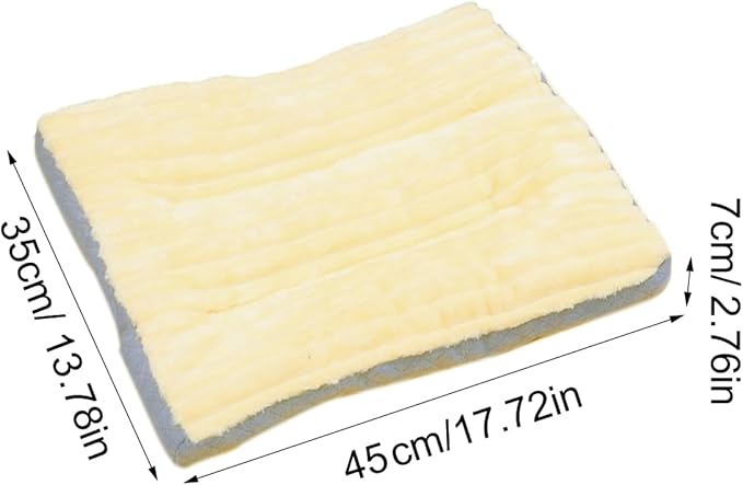 Dog Bed,pet Beds & Furniture,Machine-Washable Cushion for Dogs and Cats,Suitable for Dogs, Floor Furniture Use Yellow L
