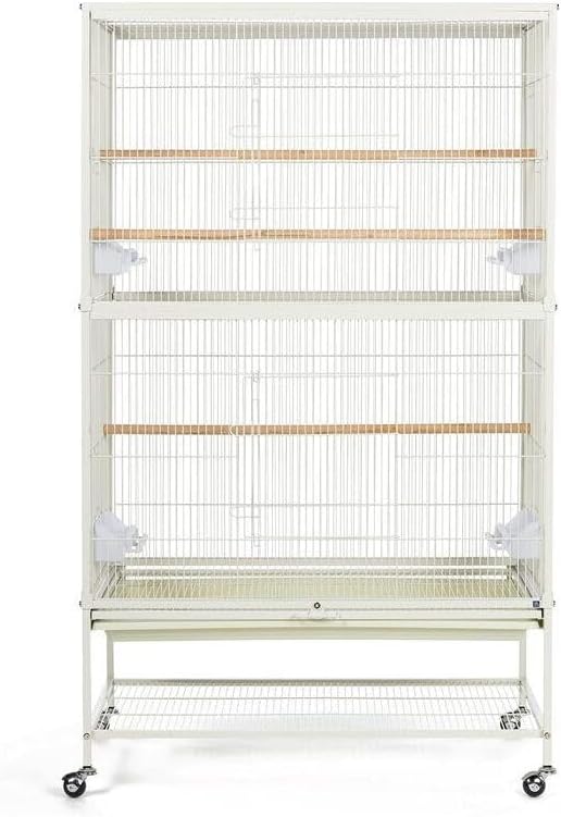 Maykoosh Iron Bird Cage - Spacious Flight Cage with Durable Ironwork & Perches