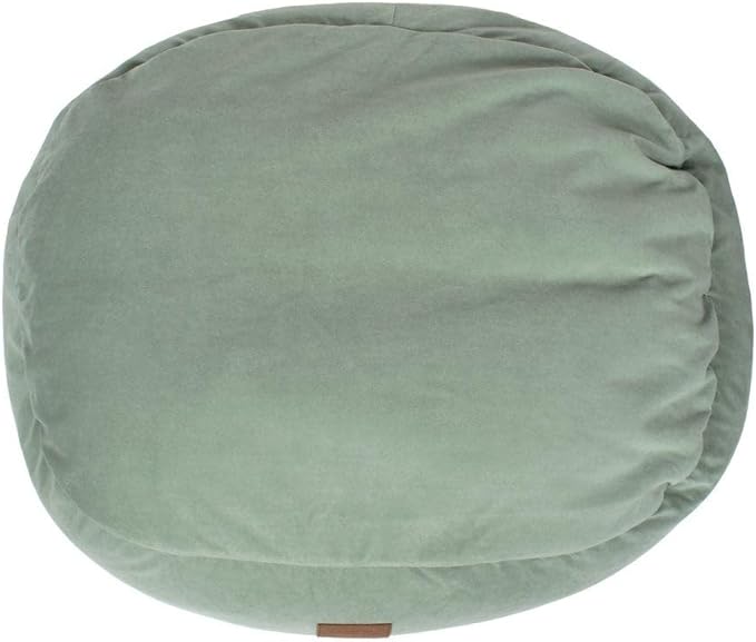 CAROLINA PET COMPANY Microfiber & Tipped Berber Comfy Cup Dog Bed - Sage, L