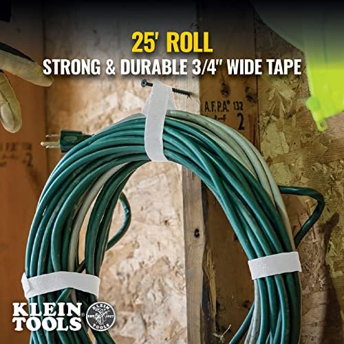 Klein Tools 80144 Cable Management Hook and Loop Tape Dispenser Kit, 3-Pc