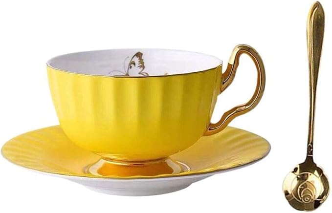 Bone China Cup and Saucer Set- Butterfly and Elegance