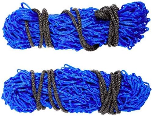 Majestic Ally 2 pcs Ultra Slow Feed 1.5"x1.5" Holes 40” Hay Net for Horses and livestocks (Royal Blue)