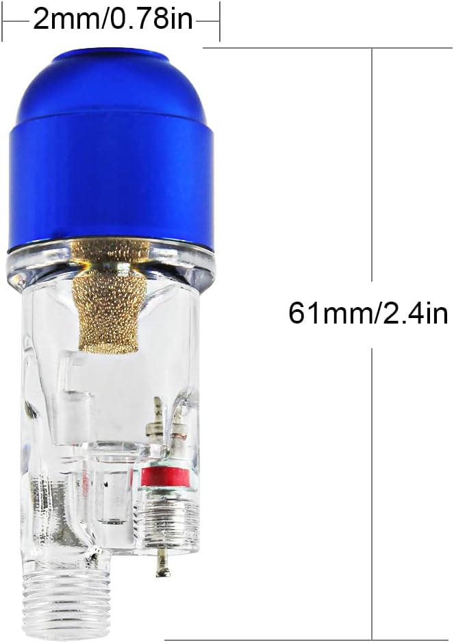 HUBEST New Airbrush Filter 1/8'' Comfortable Handy in-Line Mini Air Filter