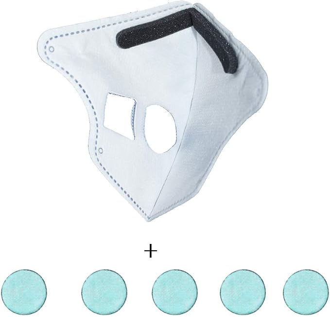 LSGTT Personal Smart Electric Air Face Mask, Reusable Wearable Air Purifiers