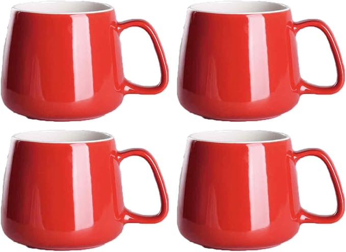 Ceramic Coffee Mug, 14 oz Large Coffee Cup, Cups Set of 4, Tea Mug