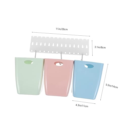 1set Wall-Mounted Sorting Trash Bin Space-Saving Recyclable Garbage Bins