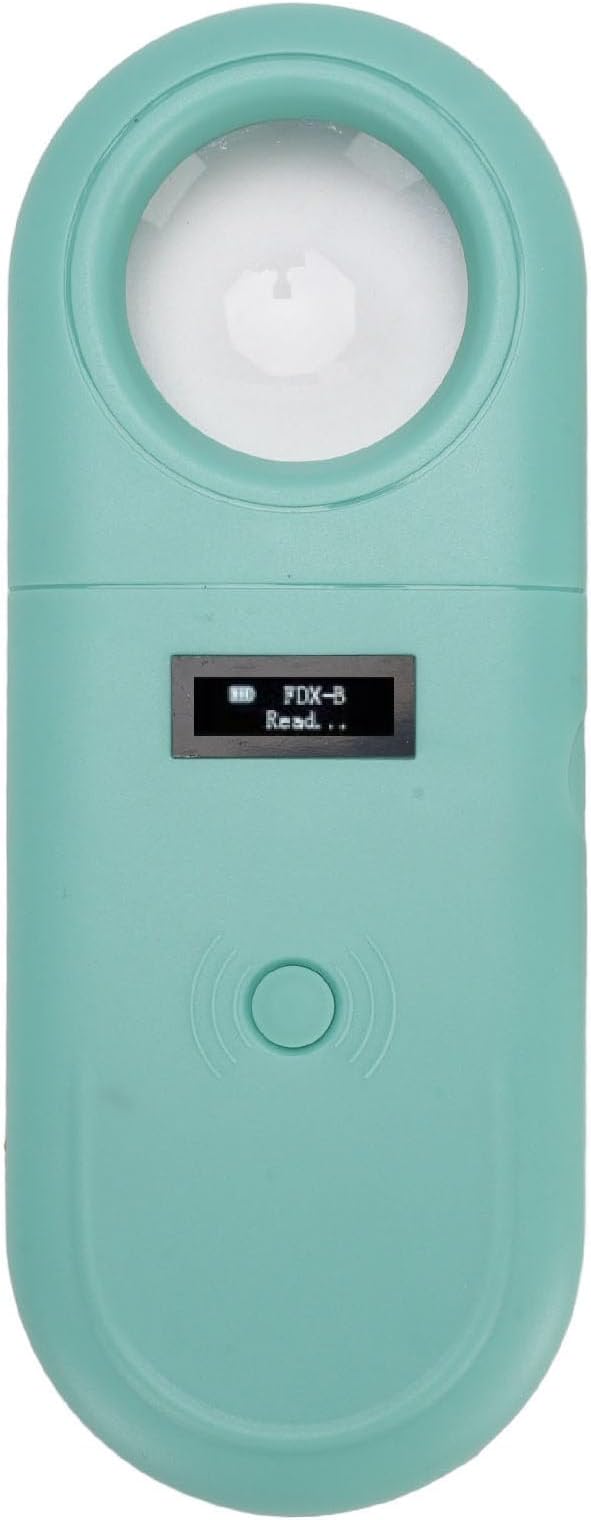 VINGVO Microchip Reader, Rechargeable Handheld Pet Scanner, 1.44IN TFT Display LED Light Reader for Dogs, Cats, Pigs & Animal Identification ISO11784 ISO11785