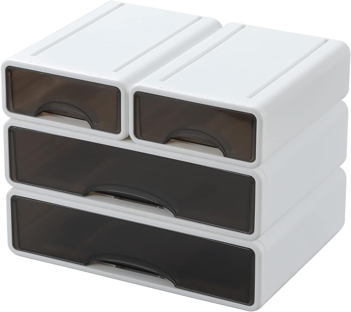 White Desktop Drawer Organizer Unit for Office Paper and Supplies