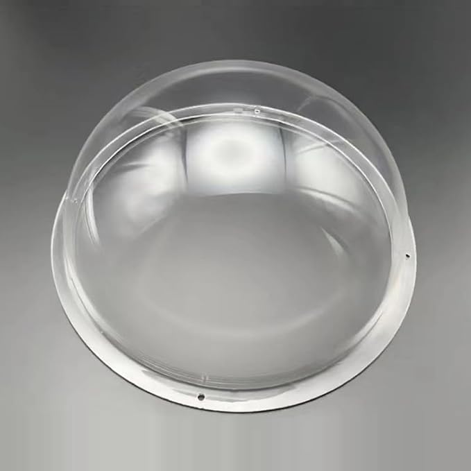 LOTOWELZON 2.36inch Acrylic Replacement Transparent Clear Camera Dome Cover Security Camera Housing Pet Dog Fence Window Skylight Window (ID60mm*H30mm/2.36 * 1.18in)