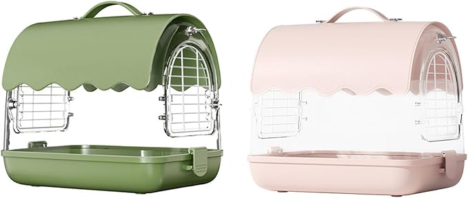 Standing Flight Parakeets Cage Set Large Bird Carriers Panoramic View Bird Cage for Outdoor Use