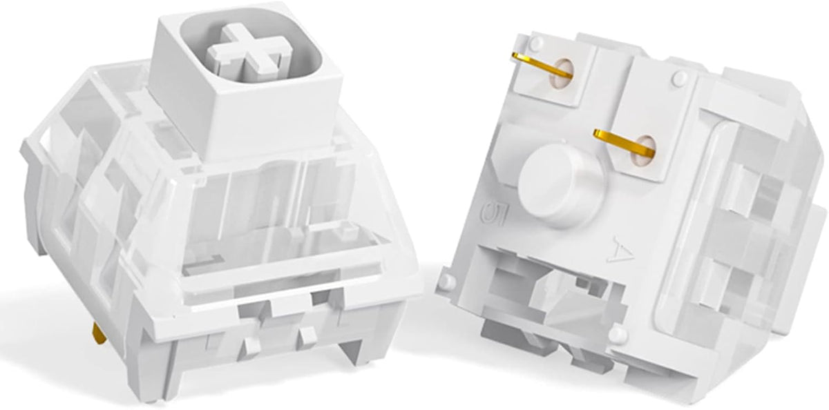 Kailh Box White Switch for Mechanical Gaming Keyboard 3-Pin Plate Mounted/RGB/SMD Waterproof MX Lever Switch (108pcs)