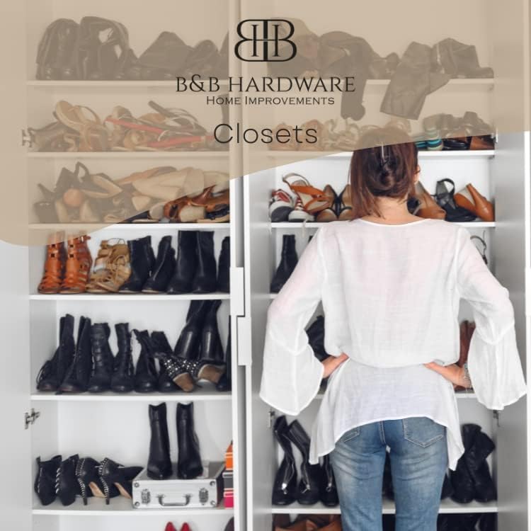 B&B HARDWARE White Cabinet Shelves Melamine - Custom Cut to Size - Ideal for Kitchen, Closet, & Garage Storage - Easy to Install - (15'' Depth x 23' Inches Length)