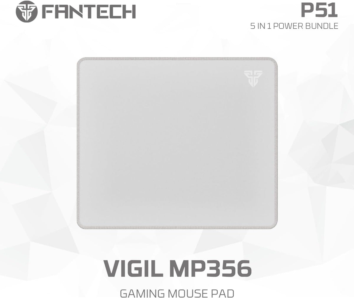 FANTECH P51S 5-in-1 Gaming Combo: LED Backlit Keyboard Mouse Headset, White