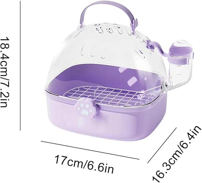 Parrot Carrier - Travel Bird Cage with Water Bottle, Parrot Travel Cage | Breathable Pet Bird Carrying Accessory for Hedgehog Chinchillas Lovebirds Cockatiels Budgies Macaws Parakeet