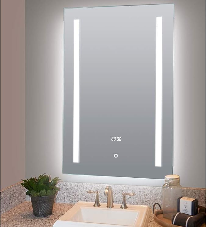 LED Bathroom Mirror with Demister Pad and Touch Switch