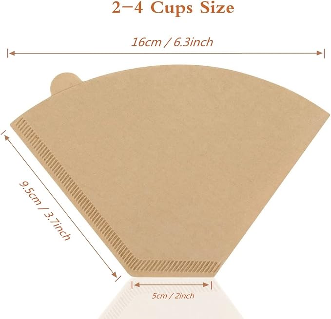 Coffee Filter #2, Cone Coffee Filter 2-4 Cups, Disposable Coffee Filters Paper