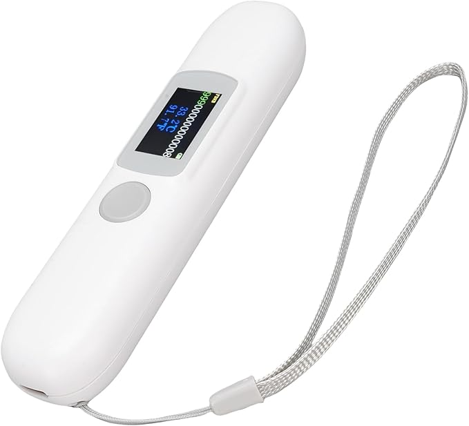 Pet Microchip Scanner, Animal Microchip Reader with 1.14 Inch Color Screen, ISO 11784/11785 FDXB Chip, Temperature Display, for Pet Management
