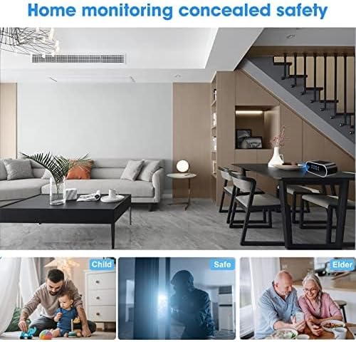 Hidden Camera Clock HD 1080P WiFi Wireless Video Spy Cameras Small Camera Night Vision Surveillance Security Nanny Cams for Home/Pet