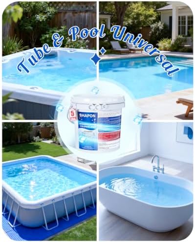 SHAPON 5lb Non-Chlorine Hot Tub Shock, Spa Oxidizer for Clear Water