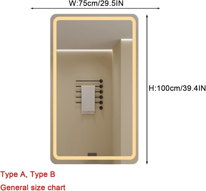 Bathroom Mirror with LED Lights，Bathroom Led Mirror ，LED Mirror