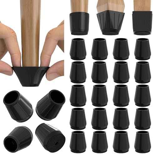 24PCS Extra Small Silicone Chair Leg Floor Protectors for Hardwood