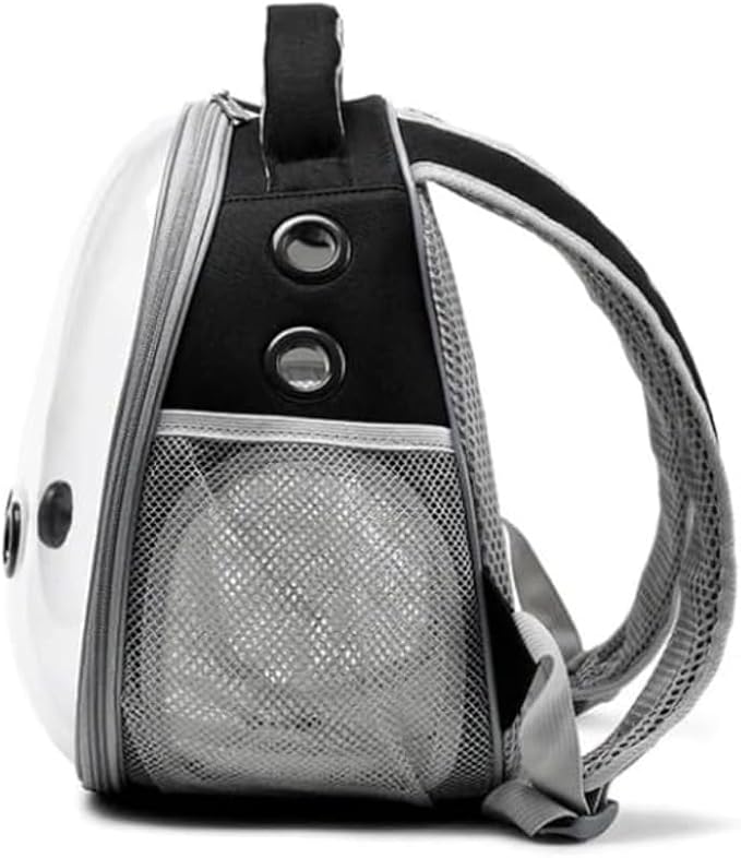 Bird Travel Carrier: Portable Backpack Cage - Breathable Mesh Lightweight Durable Design | Parrot Small Birds Conure Budgie Cockatiel/Outdoor Transport Perch-Integrated Enclosure Use (B1)