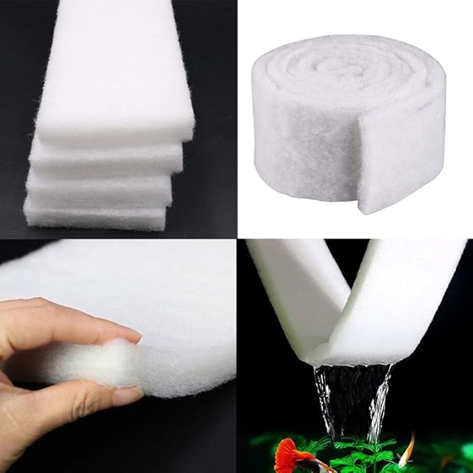 Aquarium Filter Pad 39.4 x 11.8in 2pcs Aquarium Filter Media for Crystal Clear Water Fish Tank Ponds Garden Saltwater Fershwater Plant Trutle