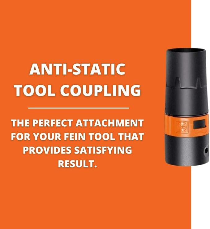 Fein Anti-Static Tool Collar for 35mm Hose to 38mm Power Tool Connection