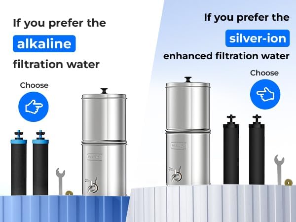 Alkaline Waterdrop Gravity-fed Water Filter System, Increase PH,